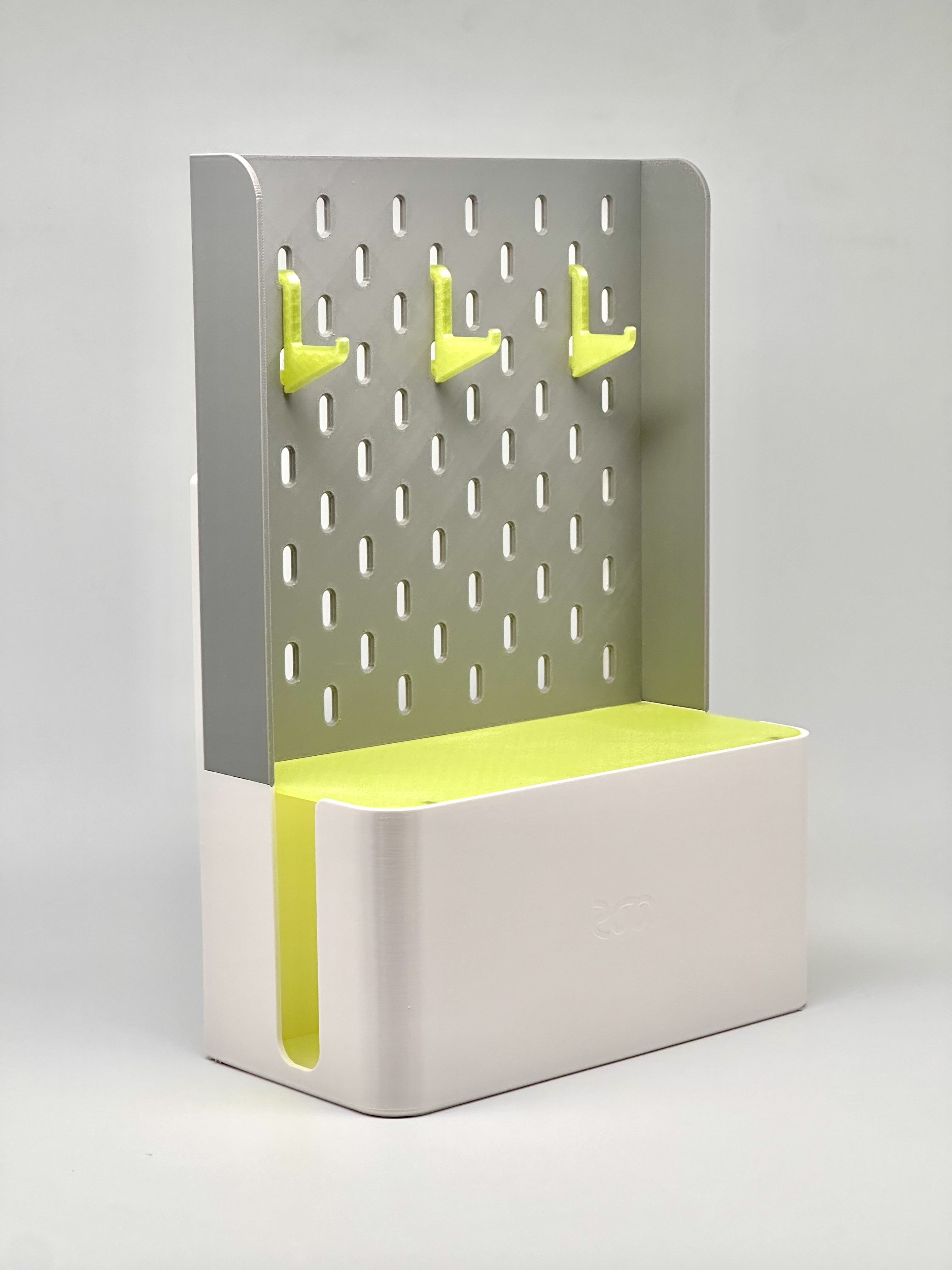 Desktop Power Strip Storage IKEA Skaids Pegboard - 1