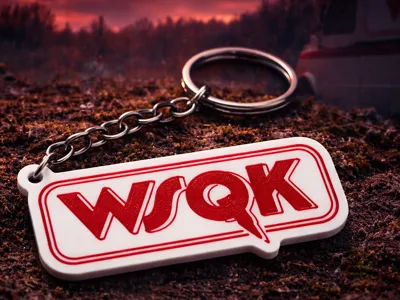 Stranger Things WSQK Radio Logo Keychain - 7cm