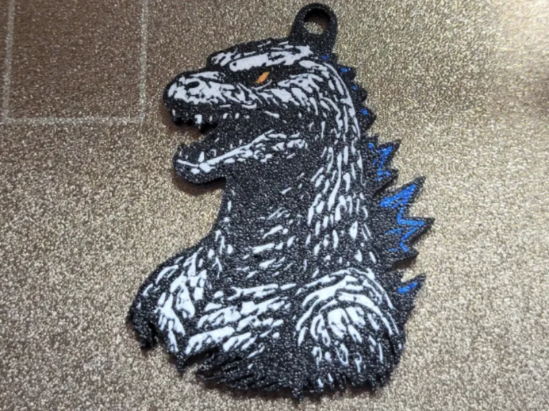 Godzilla Keychain \ Fridge Magnet