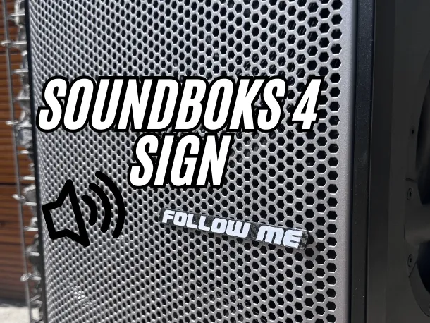 Follow-Me Schild für Soundboks Gen 4