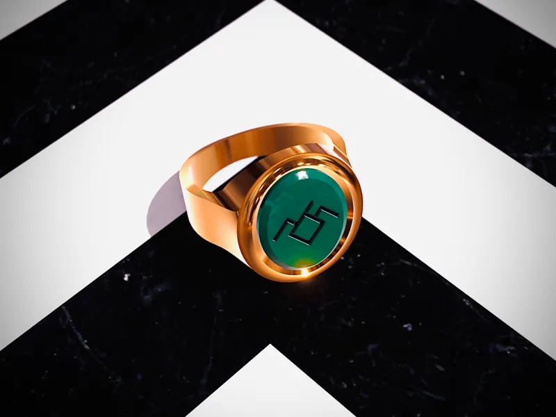 Twin Peaks Ring (US Size 11, 0.2 Nozzle)