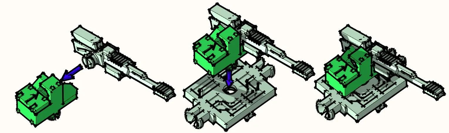 Miniatura 5 do modelo 3D 巷战型重步兵机甲_A19_模块战争2030