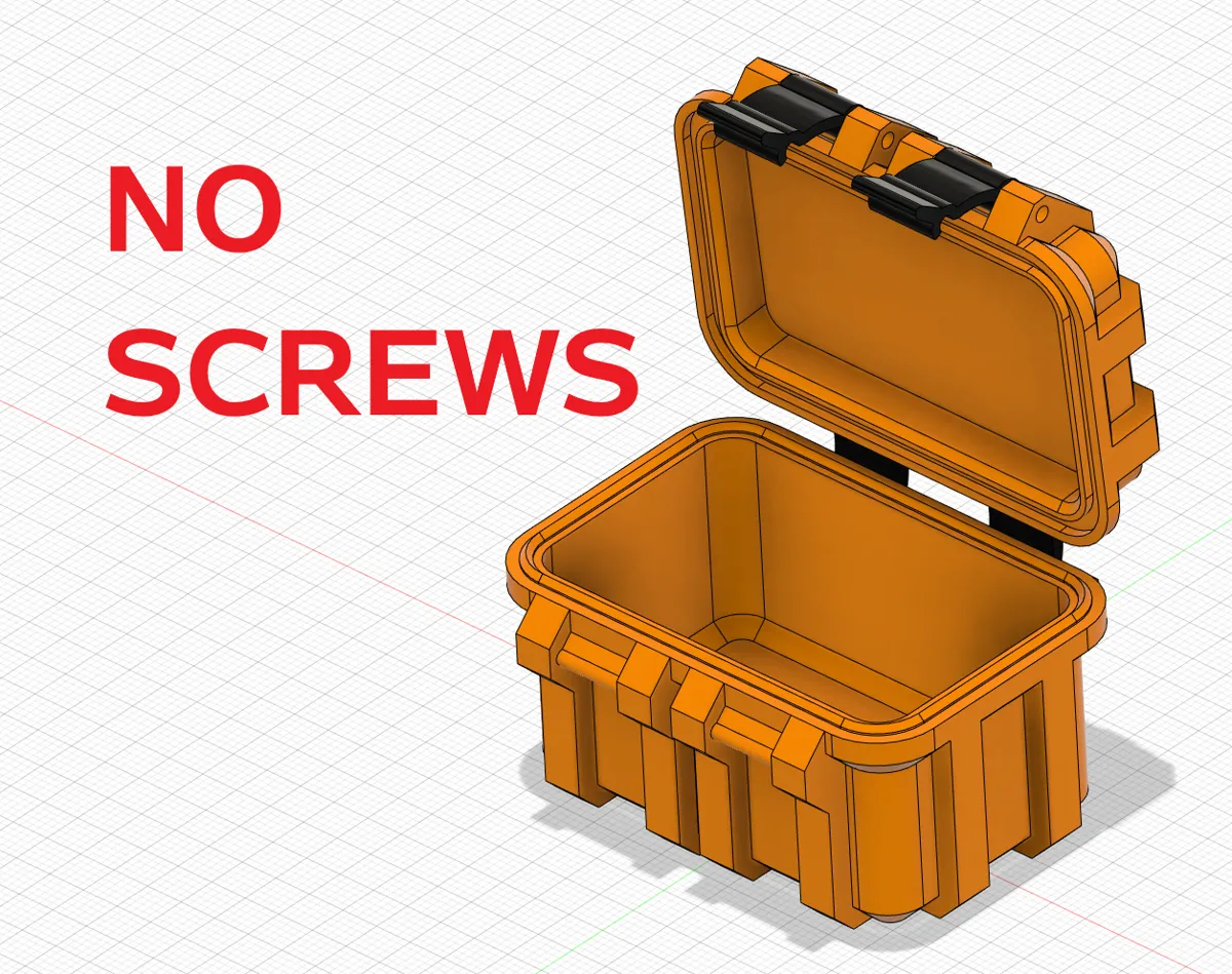 Print Rugged Box Tiny Rugged Box/Case (NO SCREWS) - Free 3D Print Model - MakerWorld