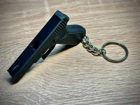 Glock 17 Whistle Keychain view 4