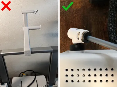 PTFE Connector retrofit from spool holder to side