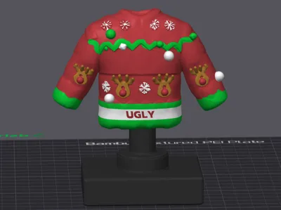 Ugly sweater Christmas trophy