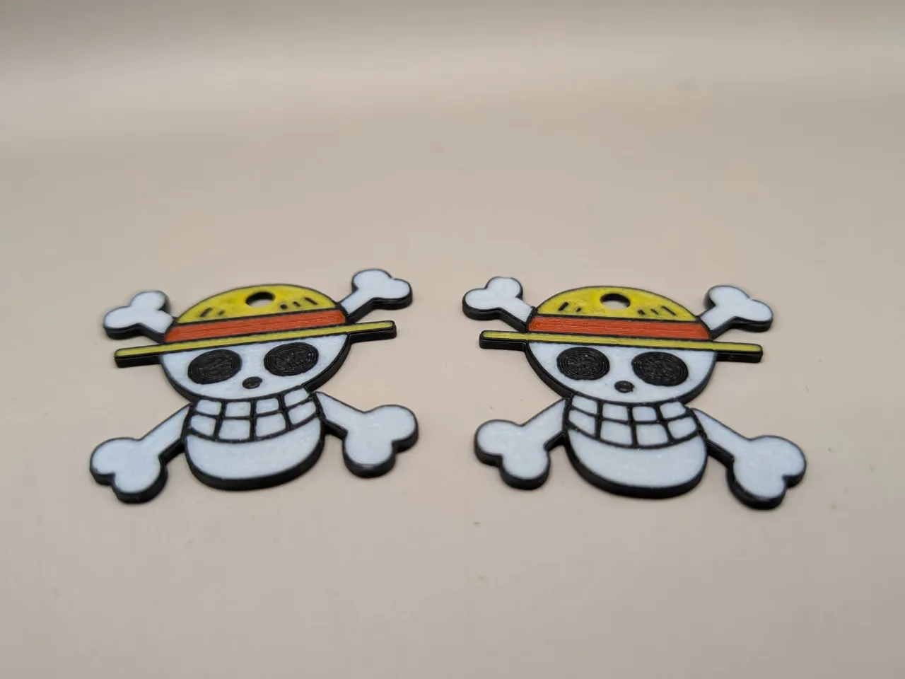 One Piece Jolly Roger Skull Earring view 2