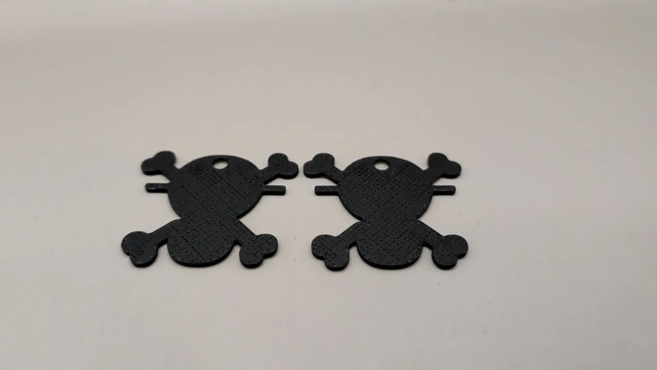 One Piece Jolly Roger Skull Earring view 3
