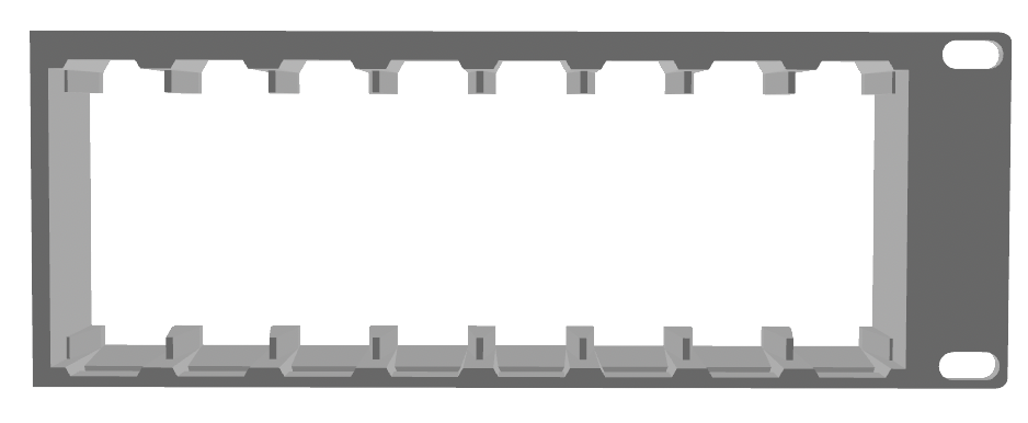Miniatura 3 do modelo 3D 19" Raspberry Pi - Snap in Rack