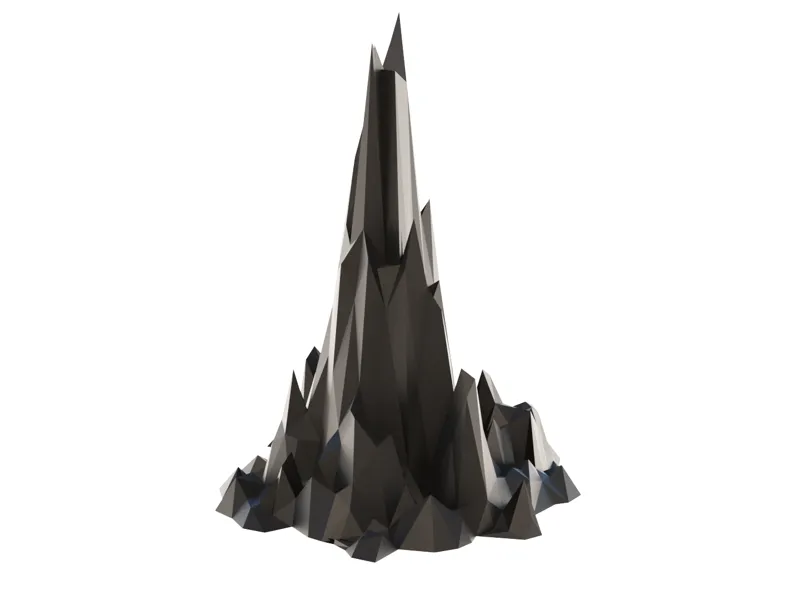 Low poly mountain