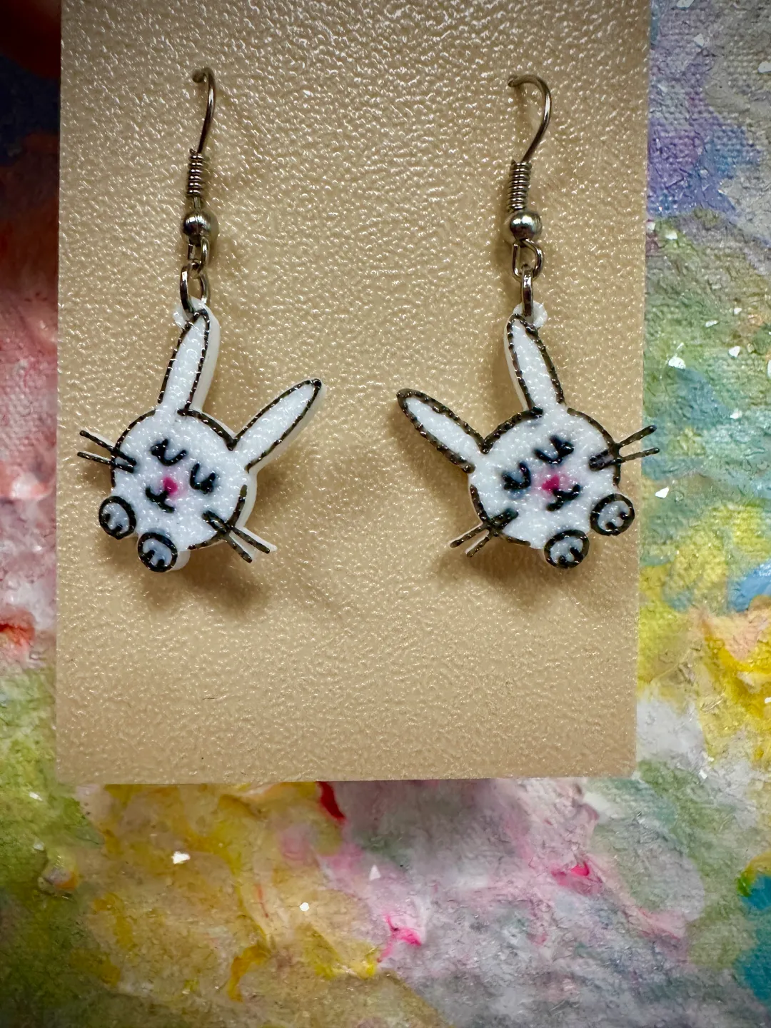 Easter Bunny Earrings - Free Commercial Use view 2