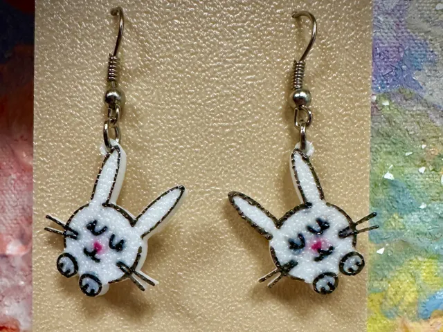 Easter Bunny Earrings - Free Commercial Use