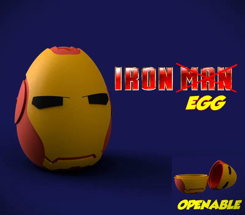 Iron Egg (Iron Man Shape Egg)
