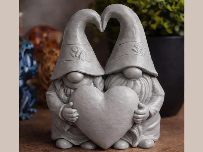 Loving Gnomes Heart Sculpture