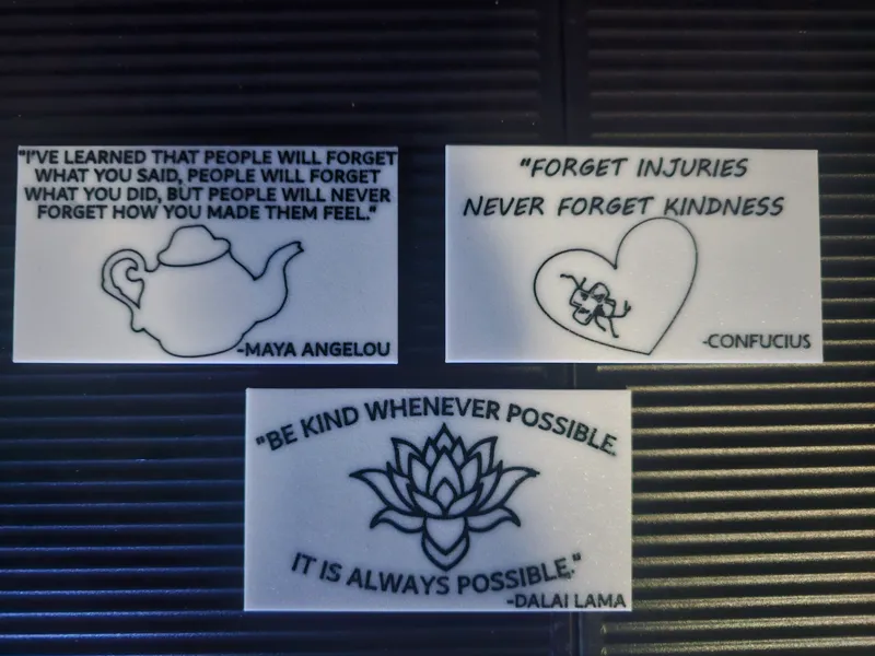 Kindness Cards Business Card Size Spread Kindness