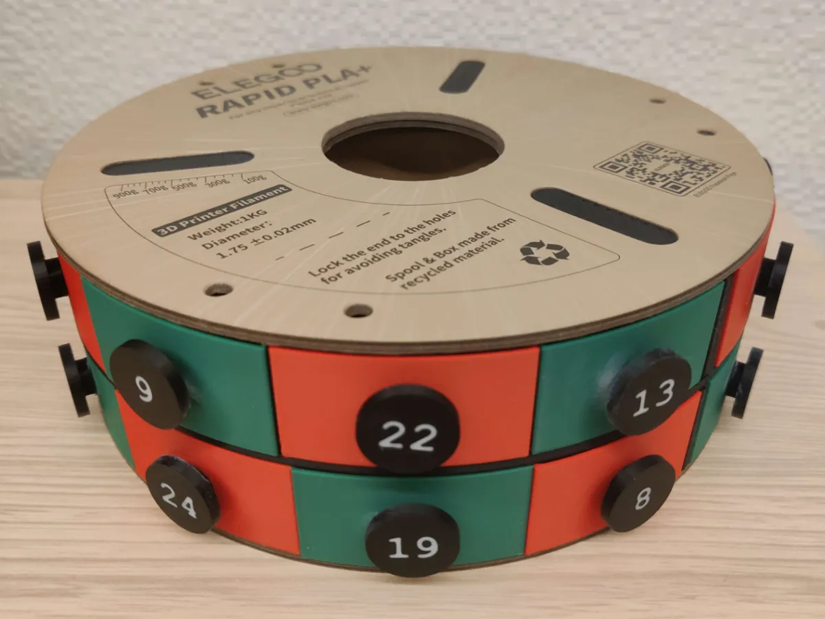 Elegoo Spool Advent Calendar Free 3D Print Model MakerWorld elegoo-spool-advent-calendar-free-3d-print-model-makerworld