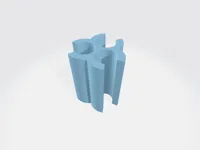 3-wires, 0.2mm layer, 2 walls, 15% infill (1 Organiser)