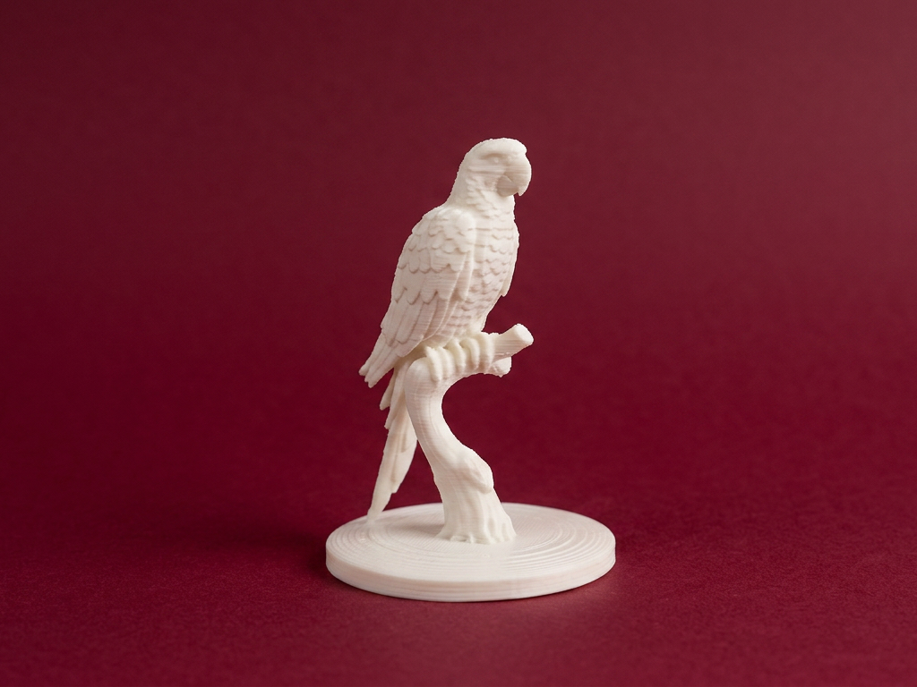 Parrot on Branch – Decorative Bird Figurine
