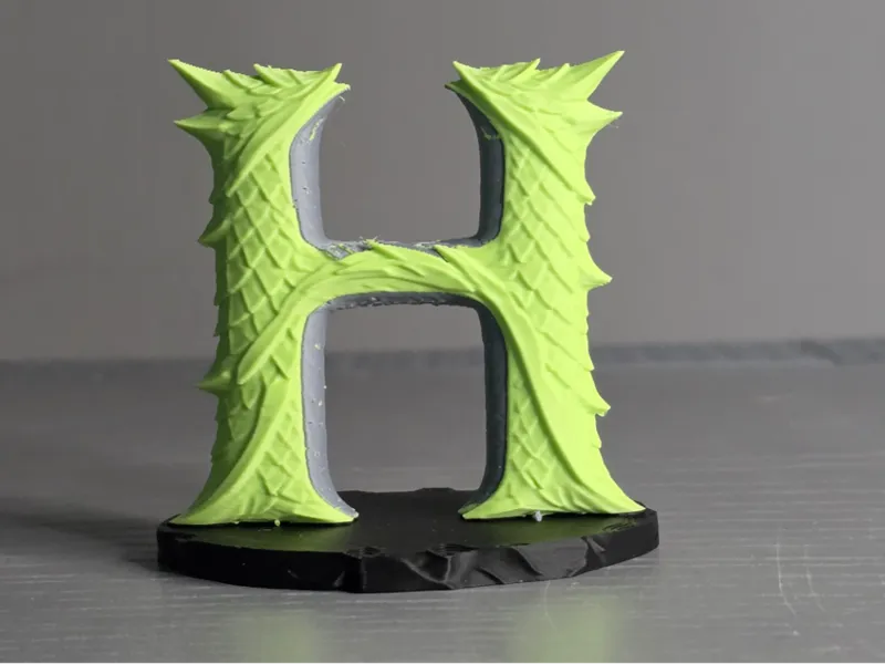 Dragon Letter H Display Sculpture