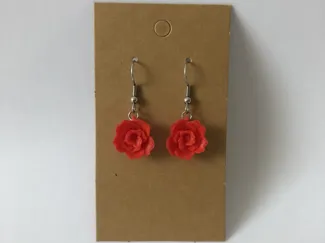 3D rose earrings, no AMS, 0.4mm nozzle