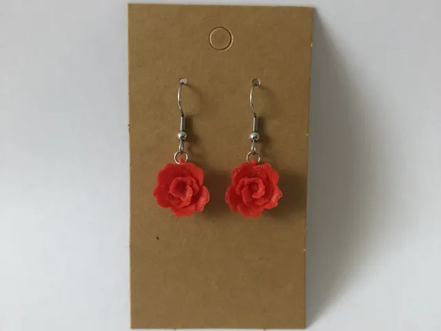 3D rose earrings, no AMS, 0.4mm nozzle