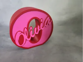Piggy bank letter O