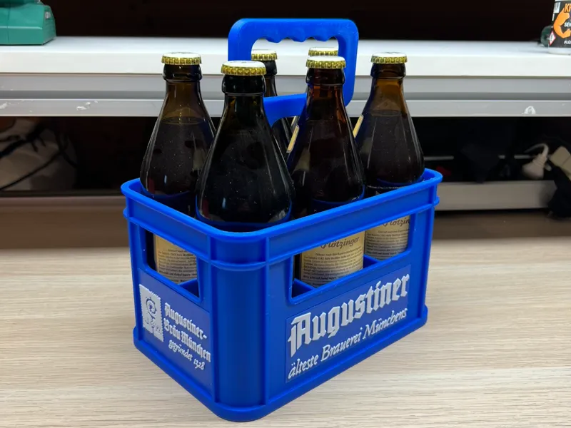 Sixpack/Minibierkiste im Augustiner Design