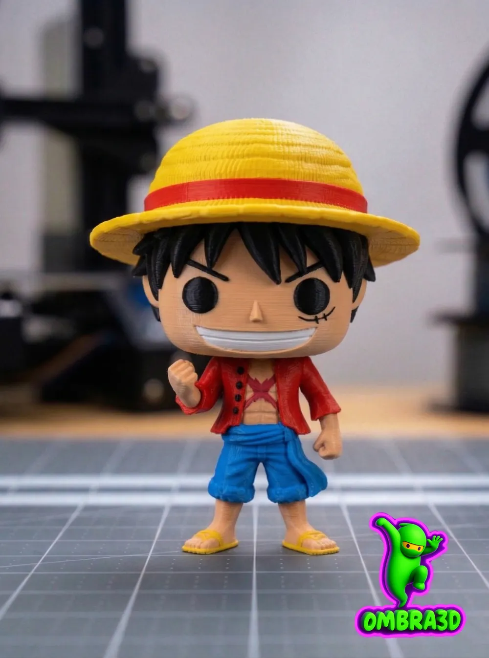 Monkey D. Luffy (One Piece) - Chibi Style - Free 3D Print Model ...