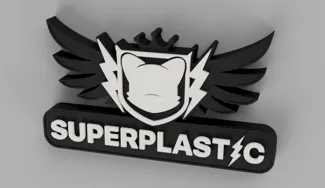 SuperPlastic Badge