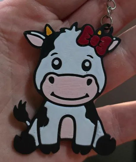 Cow Keychain free commercial license