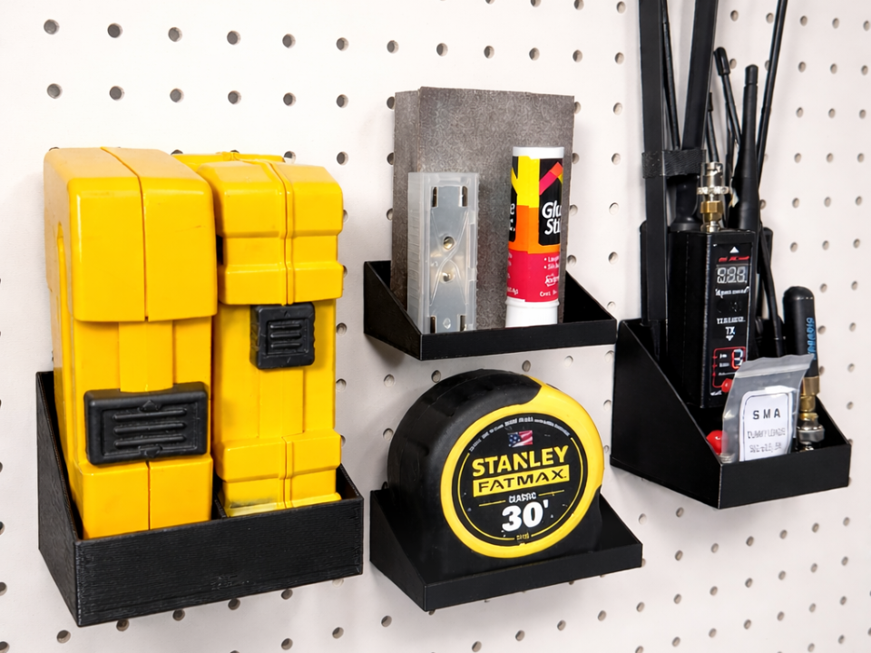 Customizable Pegboard Shelf