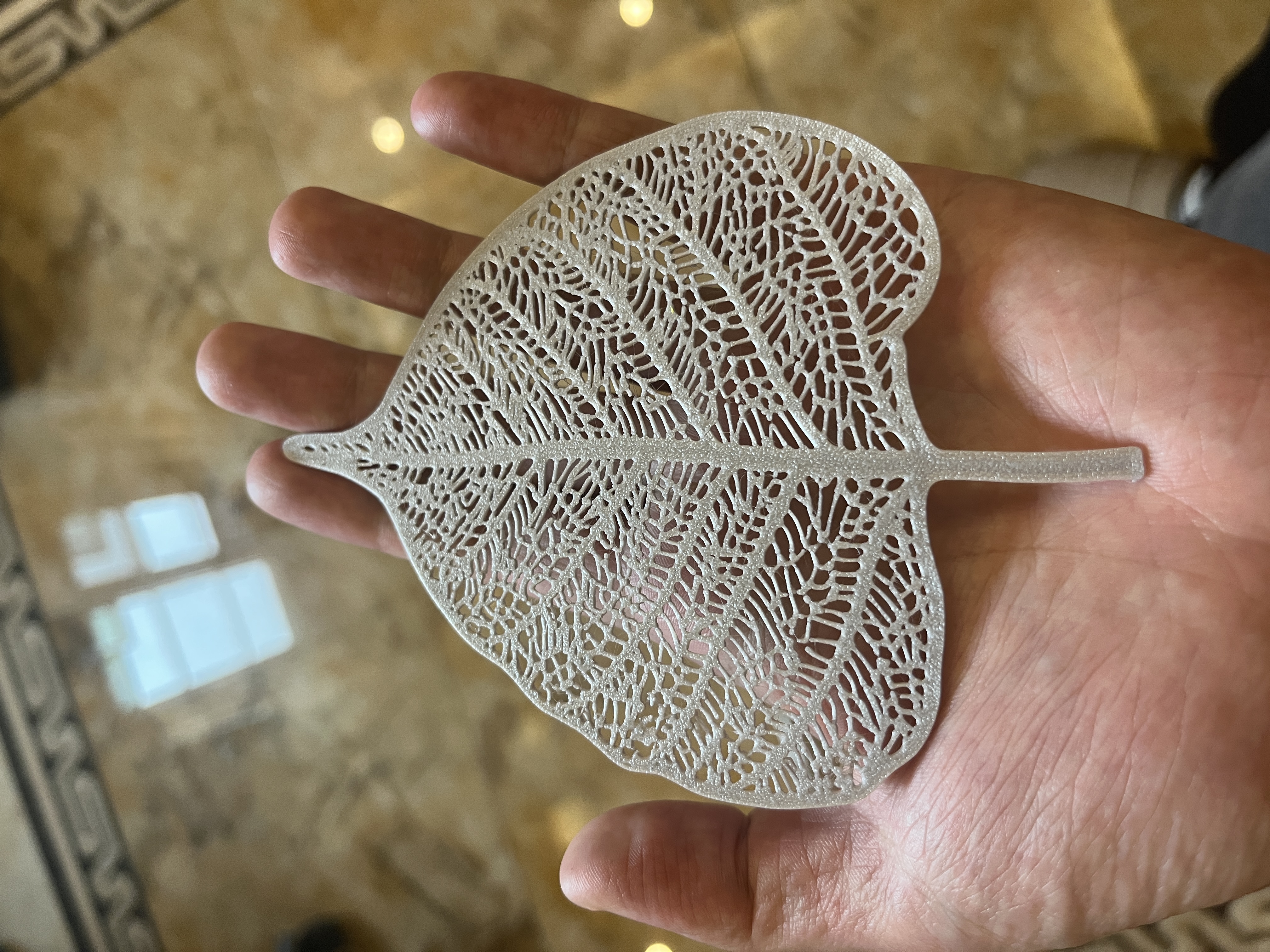 Miniatura 1 do modelo 3D 菩提叶 树叶书签 仅8.8g