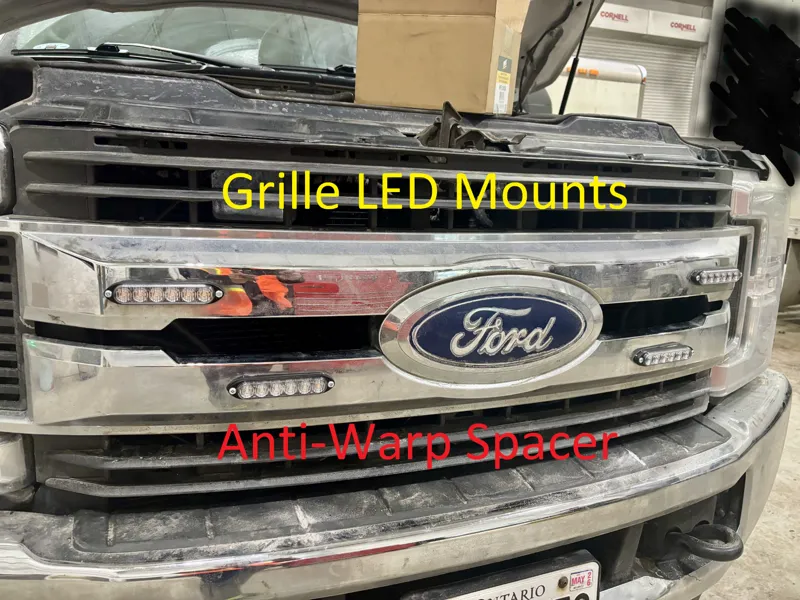Ford Super Duty Grille LED Mounts–Anti-Warp Spacer
