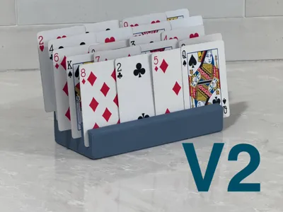 Playing card stand V2 | card game holder