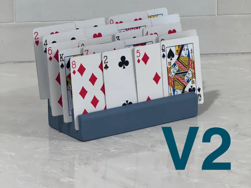 Playing card stand V2 | card game holder