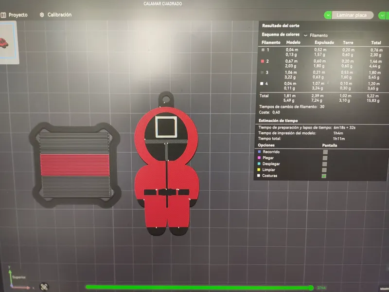 squid game keychain