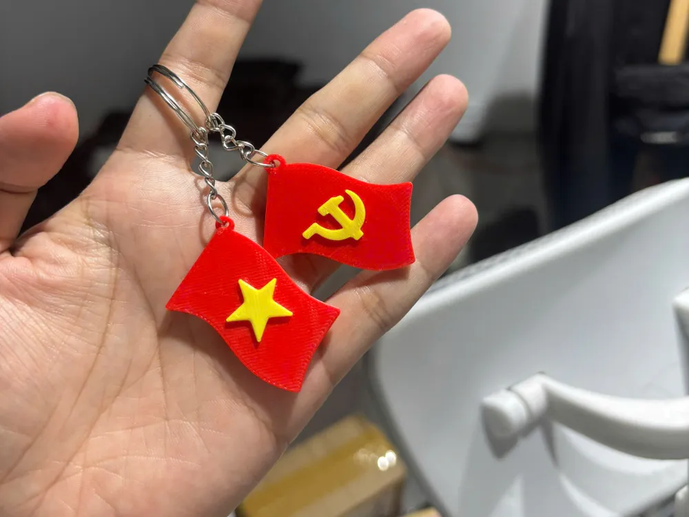 Modelo para impresión 3D: VietNam flag. Referencia del modelo original.