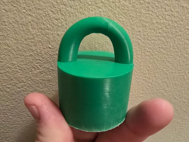 Flexible PLA drain plug