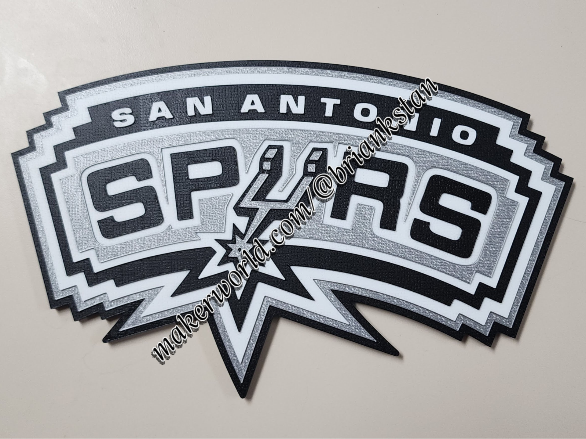 San Antonio Spurs Logo Wall Display 