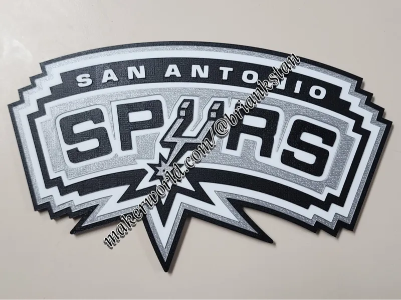 San Antonio Spurs Logo Wall Display