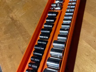 Gridfinity bin 2x6x4 SAE & Metric Sockets holder