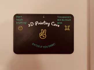 Print Cave Sign