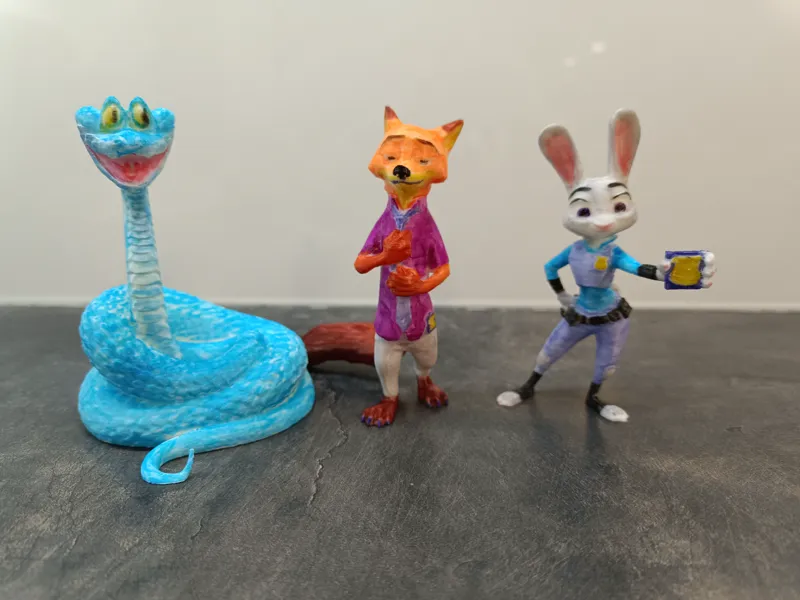 Zootopia 2 figures - NICK , JUDY , GARY