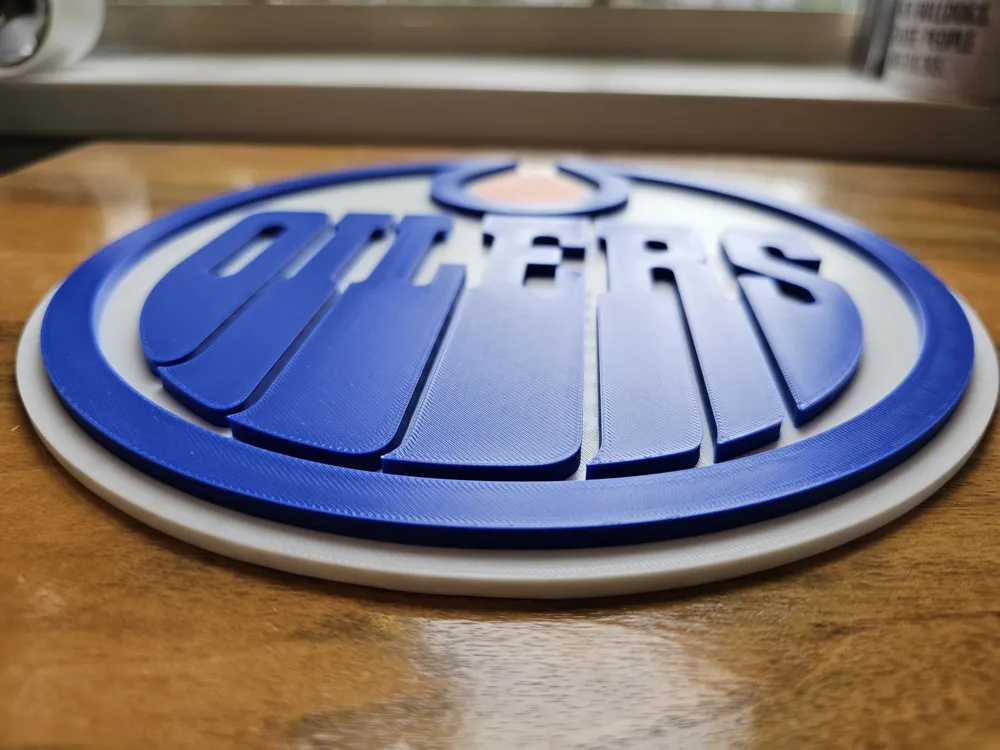 Edmonton Oilers 3D Sign by Fast3D MakerWorld: Download Free 3D Models
