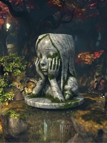 Maceta decorativa: Weeping/Crying flowerpot alice madness returns — vista de referencia 2