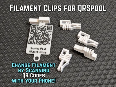 Filament Clip for QRSpool Tags