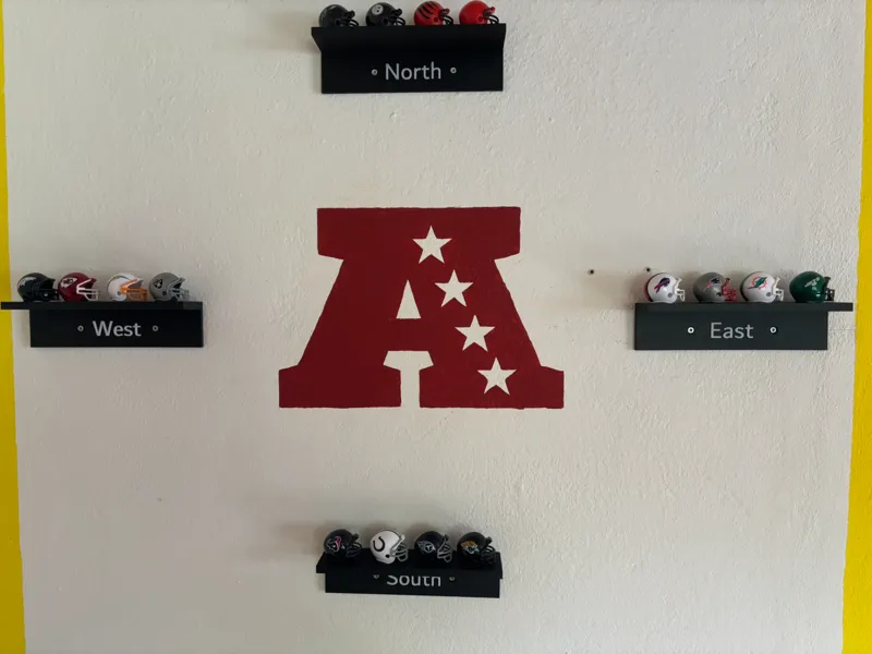 Mini Helmet Football Organizer
