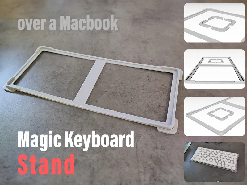 Magic Keyboard Stand over Macbook pro keyboard