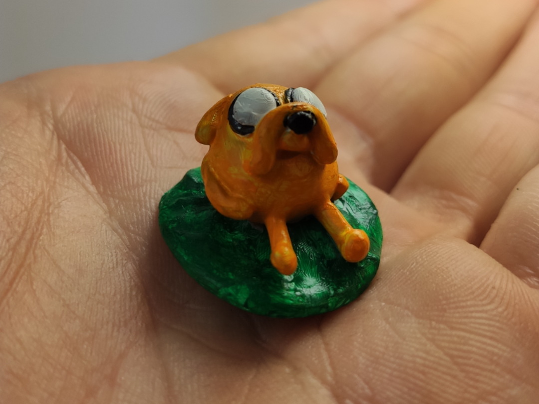 Jake the dog on a leaf Adventure Time Miniature