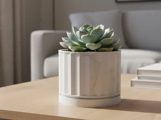 Classical Planter with Drainage & Saucer